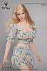  Product image 1 of the product “Female Crushed Bubble Sleeves and Loose Skirt Set (Blue)  1:6 ”