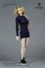  Product image 1 of the product “Female Side High Slit Slim Dress (Blue) 1:6 ”