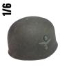  Artikelbild 1 des Artikels “Fallschirmjäger Helm mit Abzeichen in Metal 1:6 “