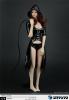  Product image 1 of the product “Female Hood Leather Trench Coat (Black)  1/6 ”
