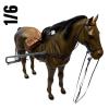  Product image 1 of the product “Horse for Inf. Karren with moving parts  1/6 ”