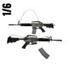  Product image 1 of the product “1:6 M16A2  carbine telescopic stock Commando ”