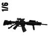  Product image 1 of the product “1:6 M16A2  carbine telescopic stock Metal ”