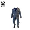  Artikelbild 1 des Artikels “1/6 Business Anzug-Set Grau mit Hemd, Socken & Lackschuhen “