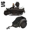  Artikelbild 1 des Artikels “Sd.Kfz.2 Kettenkrad mit Kabeltrommel  (ohne OVP) 1/6 “