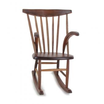 Wooden Rocking Chair (Brown) 