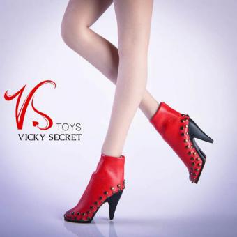 1/6 Female Leather Boots (Red) 