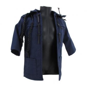 Western jacket blue with Leather 