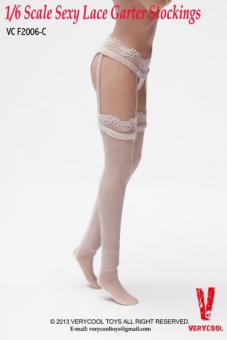 Garter Lace Stockings with Briefs white 
