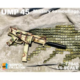 Weapon Collection - UMP 45 Submachine Gun (3 Colors Camo) 1/6 