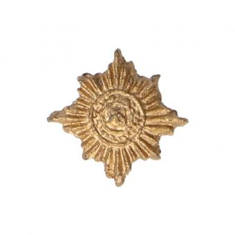 Diecast Irish Guards Cap Badge (Gold) 1:6 