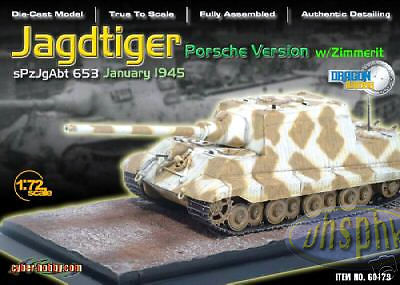 1:72 CH Jagdtiger Porsche Version w/Zimmerit sPzJgAbt 653 