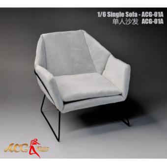 Single Sofa (Grey) 1:6 