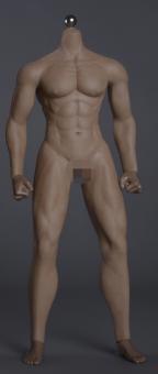 African Seamless Male Body 1:6 