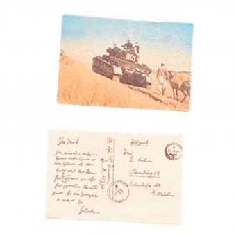 Panzerarmee Afrika Postkarte 1:6 