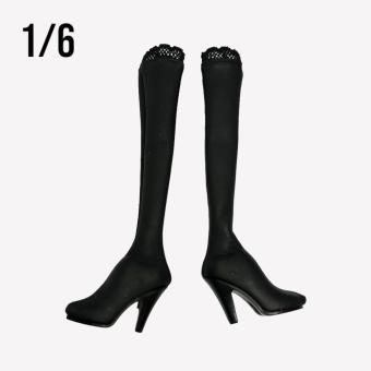Black Boots with Feet (Rubber) 1/6 