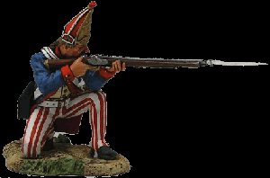 American War of Independense: Hessian Grenadiers Kneeling Firing 