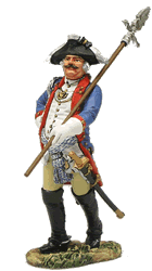 American war of Independence: Hessian Grenadiers Officer with Pike 