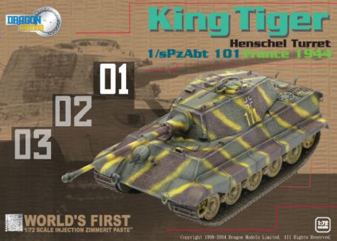 1:72 Henschel Turret w/Zimmerit - 1/sPzAbt 101 - France 1944 