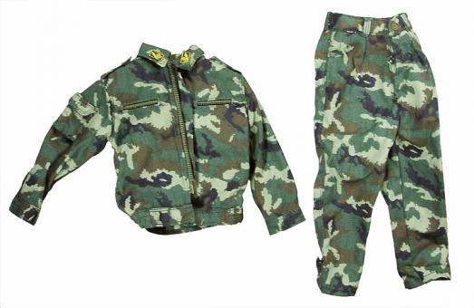Combat Suit Woodland Camouflage Jacket and Pants 