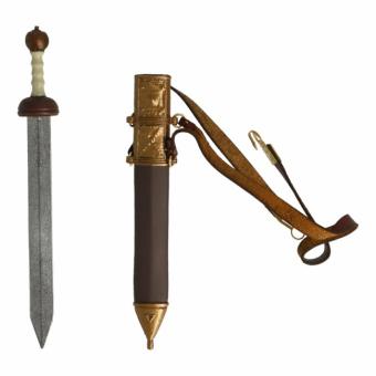 Diecast Gladius Sword with Scabbard (Brown) 1/6 