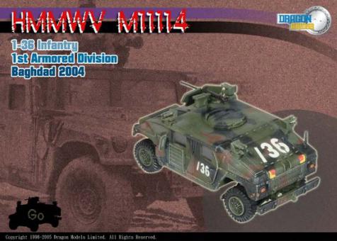 1:72 HMMWV M1114 1-36 Infantry, 1st Armored Division 
