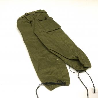 WWII US Army Trousers 1943, with drawn cords and large cargo pockets 