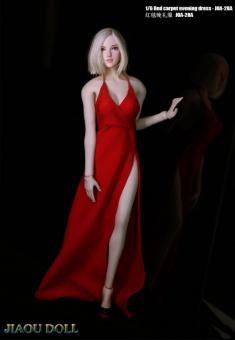 1:6 Evening Dress Set (Red) mit Schuhe 