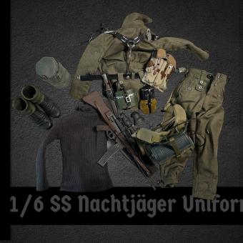 Nachtjäger Uniform Set M 44 mit Tarnhose 1/6 