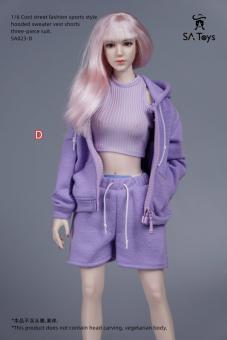 Female Cool Street Fashion Sports Style Set (Purple) 1:6 
