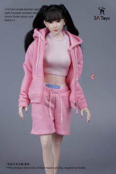 Female Cool Street Fashion Sports Style Set (Pink) 1:6 