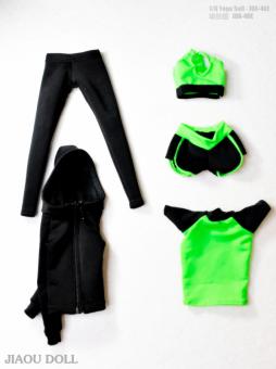 1:6 Female Yoga Suit Set (Green) 