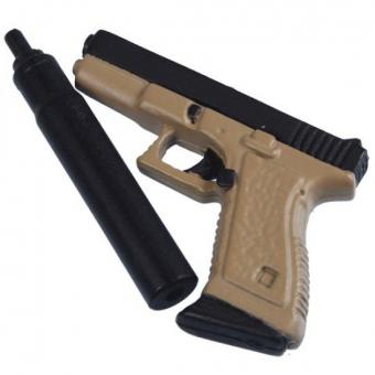 Glock 19 Pistol with silencer 