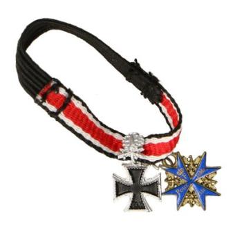 Diecast Iron Cross with Pour Le Mérite Medal Cross (Black) 