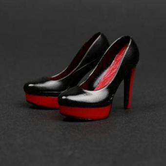 Woman High Heels Shoes -rot/schwarz 