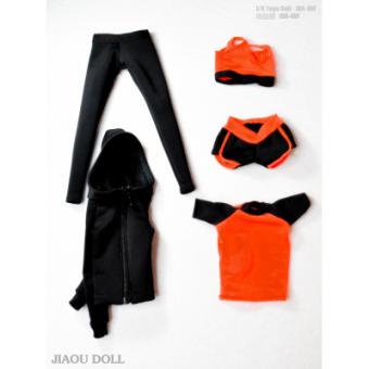 1:6 Female Yoga Suit Set (Orange) 