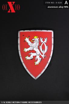 Knight Shield (Red)  Metal 1:6 