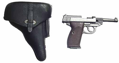 Walther P38 mit Holster 1:6 