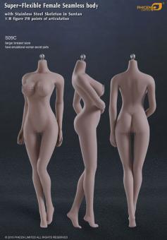 Phicen Body S02A - Sun Tan - large Breast Size 