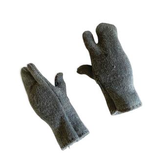 Handschuhe grau Wolle 1:6 