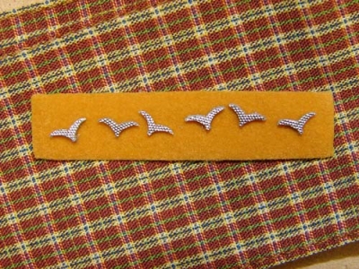 Luftwaffe Neck Scarf & Collar Tabs Rank Gulls ( set of six )in 1/6 