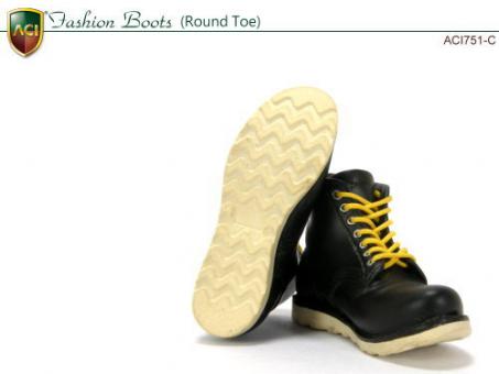 1/6 Fashion Boot Round Toe Brown 