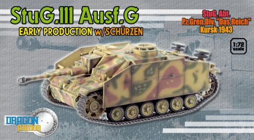 1:72 StuG.III Ausf.G Early Production w/Schurzen, StuG.Abt., Pz.Gren.Div. "Das Reich", Kursk 1943 