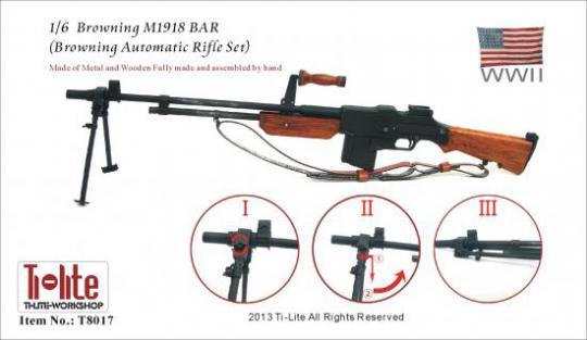 BAR Gun Metal and Wood 