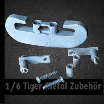Tiger 1  Abschlepp C Schäckel mit Befestigungs Material  in Metal 1/6 