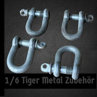 Tiger 1 U Abschlepschäckel für Abschleppkupplung  in Metal 1/6 