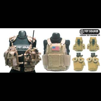 Toy Soldier USAF AWS LBV WEST Safariland Body Armor Dessert 