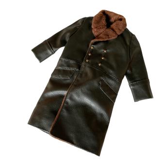 Coat leather with felt neck  1/6 