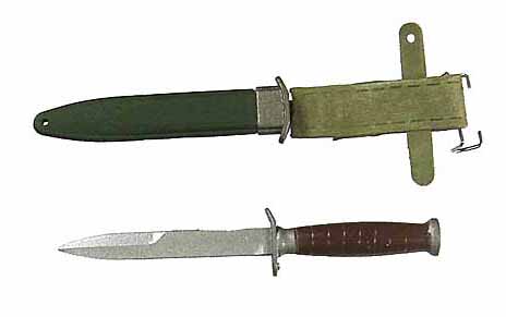 US WWII MKIII Knife and scabbard 