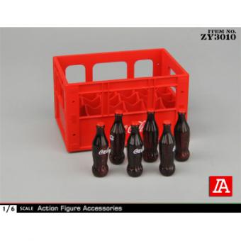 oda Crate with 6 Bottles - in 1/6 scale 